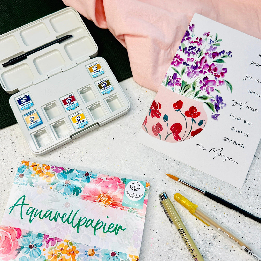 Self-Care Watercolor Material Bundle - Stifteliebe