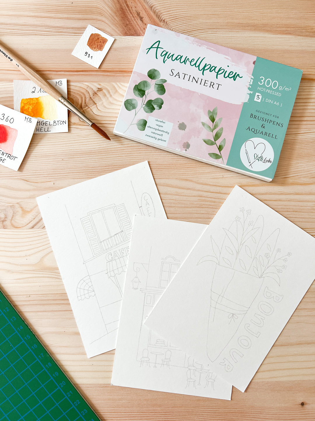 May & Berry Special - Satiniertes Papier plus 3 GRATIS Vorlagen