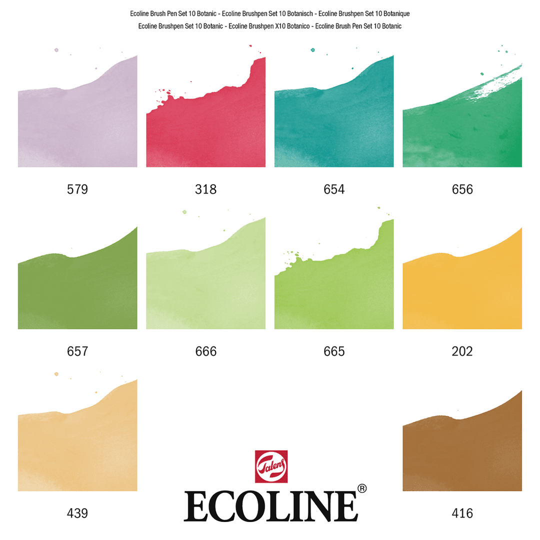 10er Brushpen Set Botanic - Stifteliebe