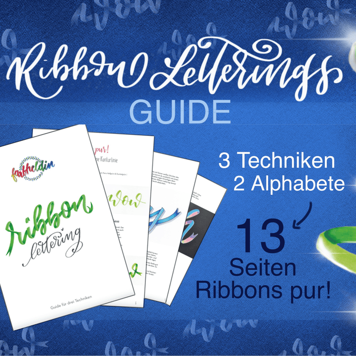 Ribbon Lettering Digitaler Guide - Stifteliebe