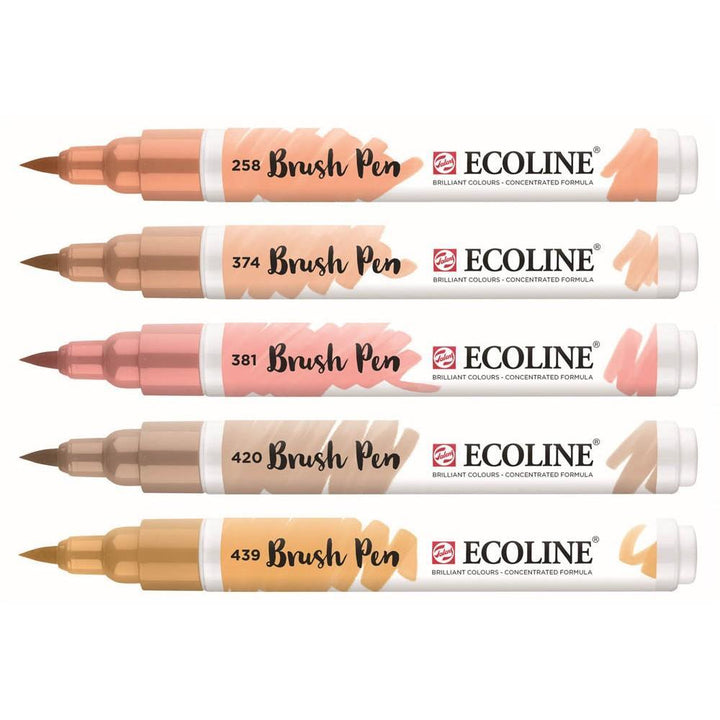 Brushpen 5er Set Boho Farben Beige - Rosa - Stifteliebe