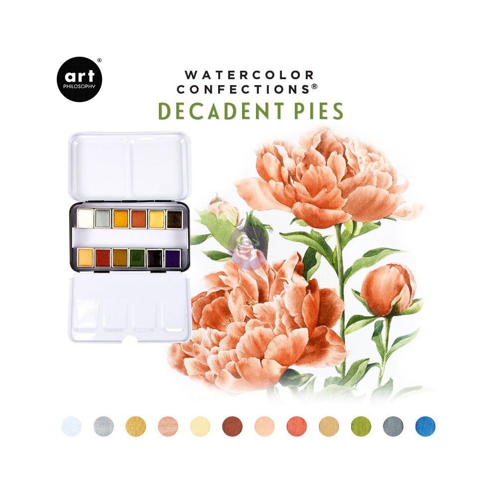 "Decadent Pies" Watercolor Confections - Stifteliebe