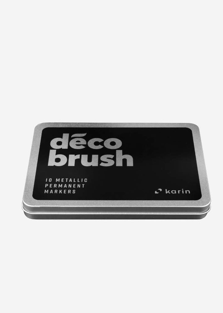 Deco Brush Metallic 10 Farben Set (Metall-box) - Stifteliebe
