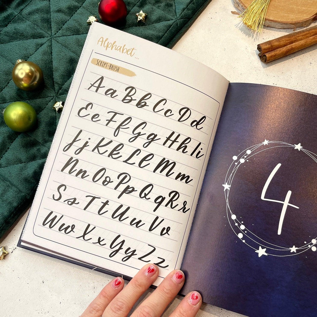 I Love Christmas Lettering Adventskalenderbuch - Stifteliebe