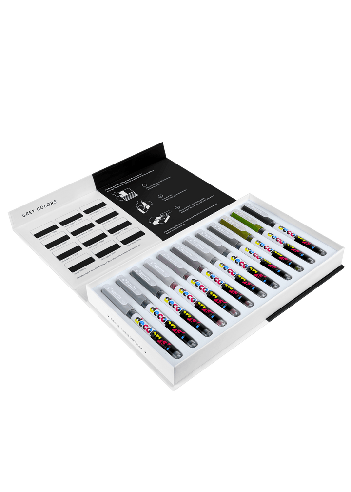 PIGMENT Decobrush Grey 12er Set - Stifteliebe