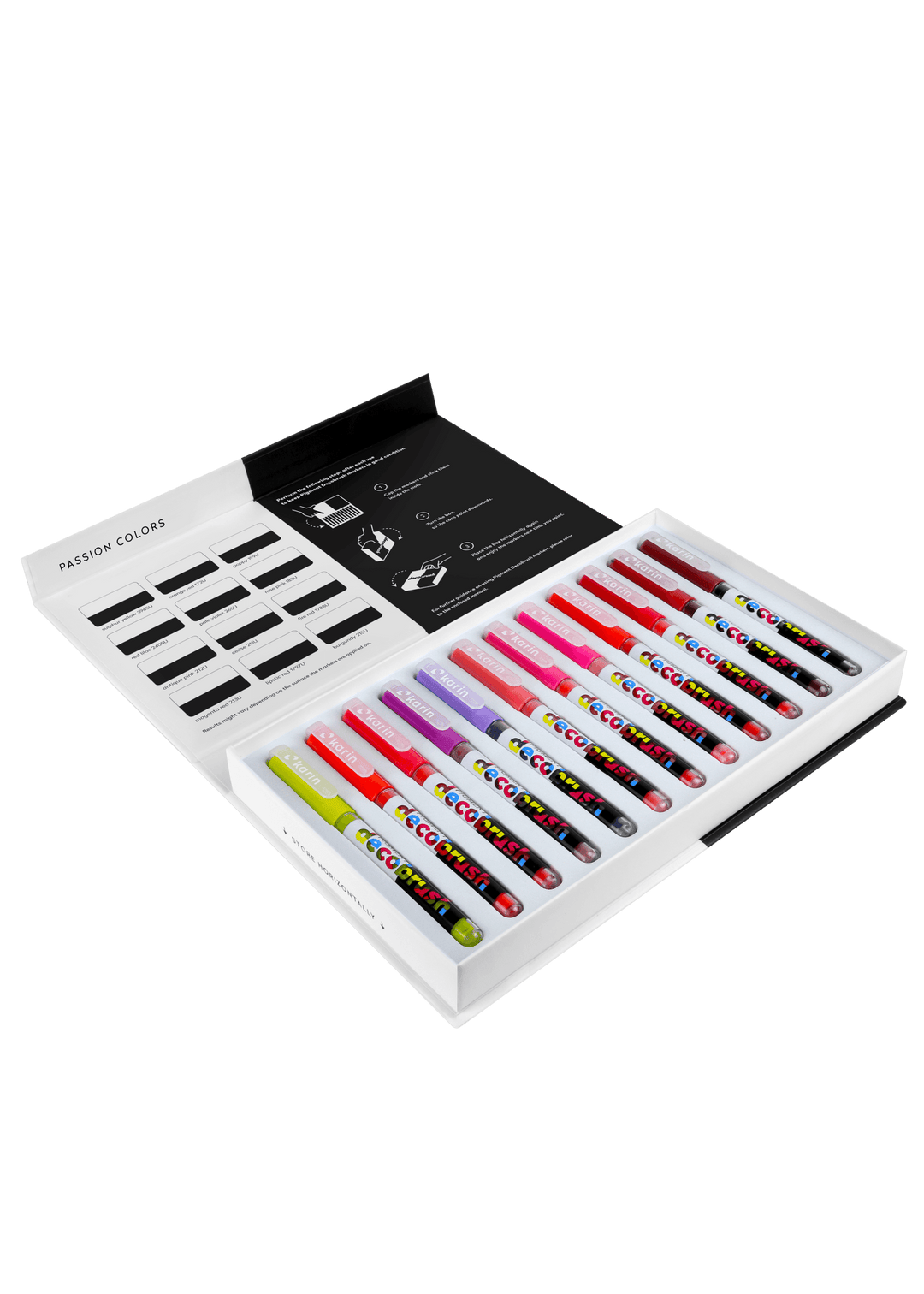 PIGMENT Decobrush Passion Set 12 Farben - Stifteliebe