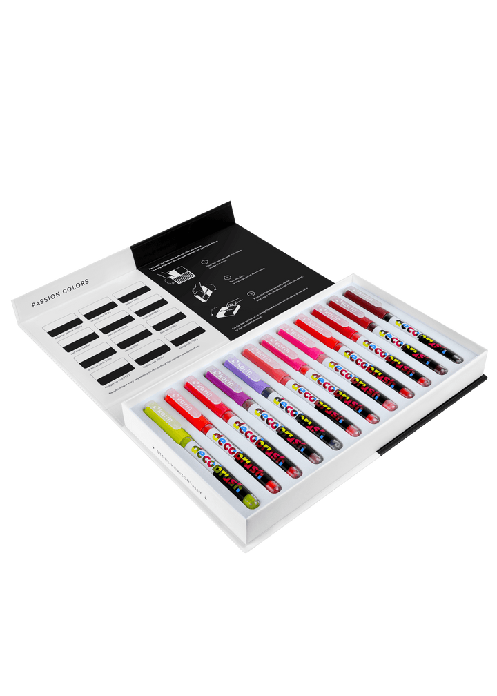 PIGMENT Decobrush Passion Set 12 Farben - Stifteliebe